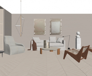 Modern A Living Room-ID:834857588