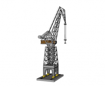 工业风塔吊 吊车 吊塔 起重机-ID:214355456