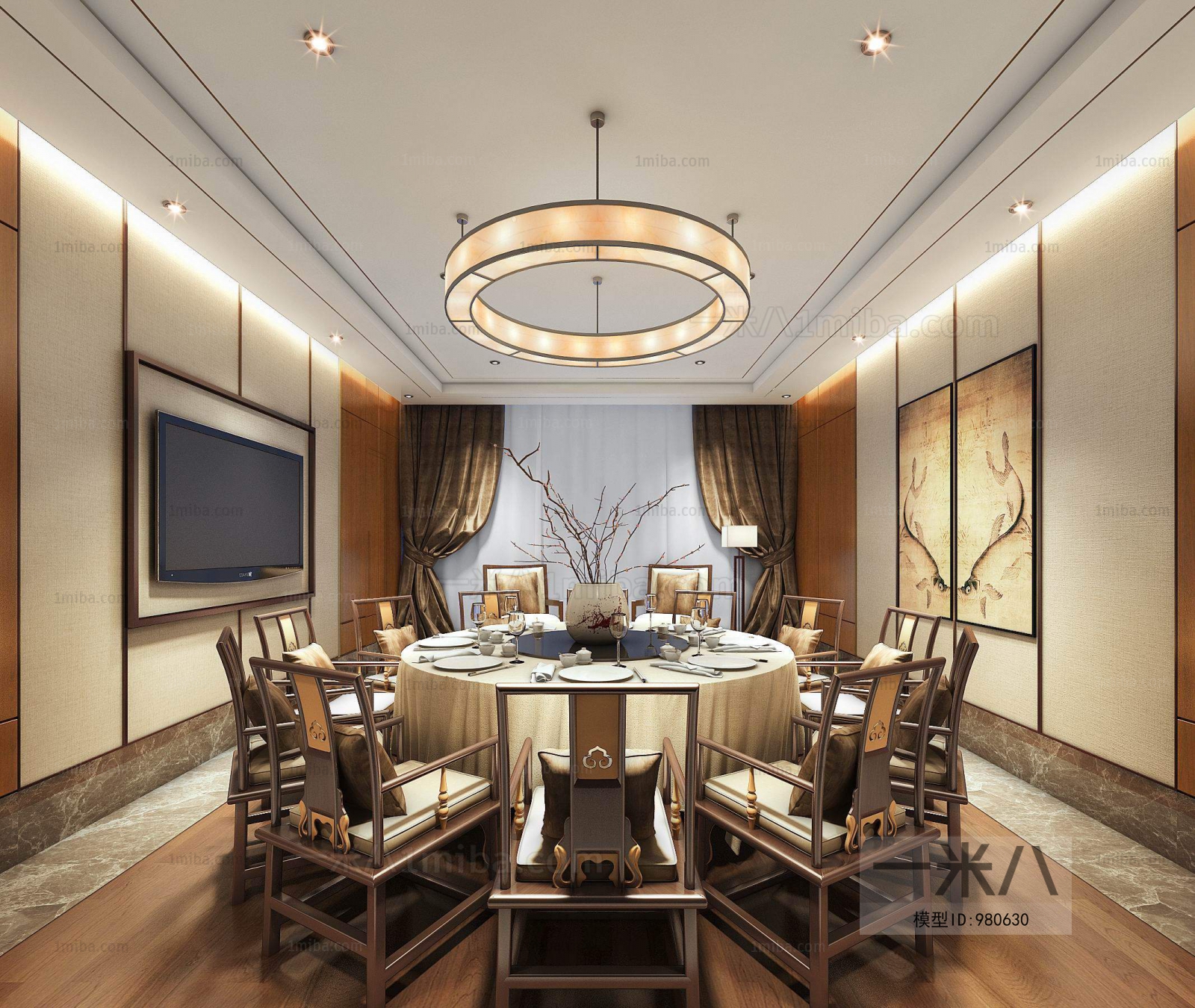 New Chinese Style Dining Room