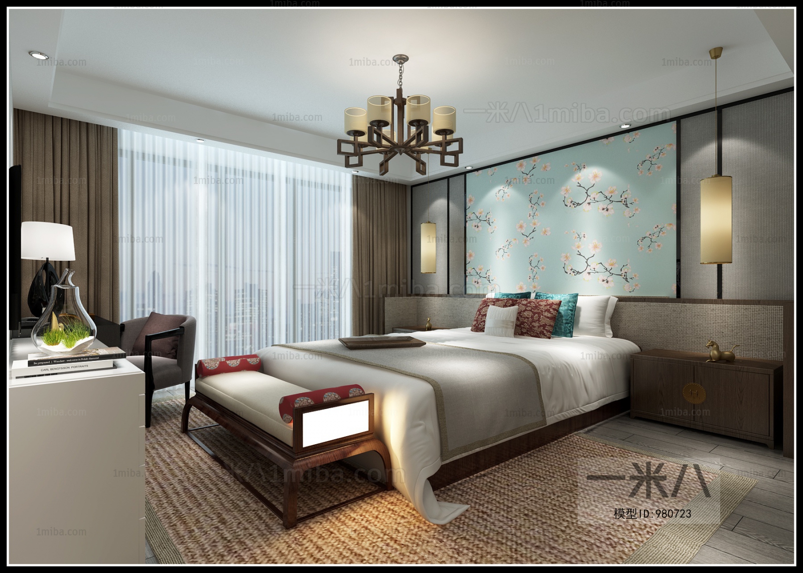 New Chinese Style Bedroom