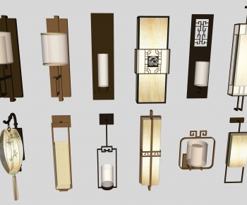 New Chinese Style Wall Lamp-ID:737446367