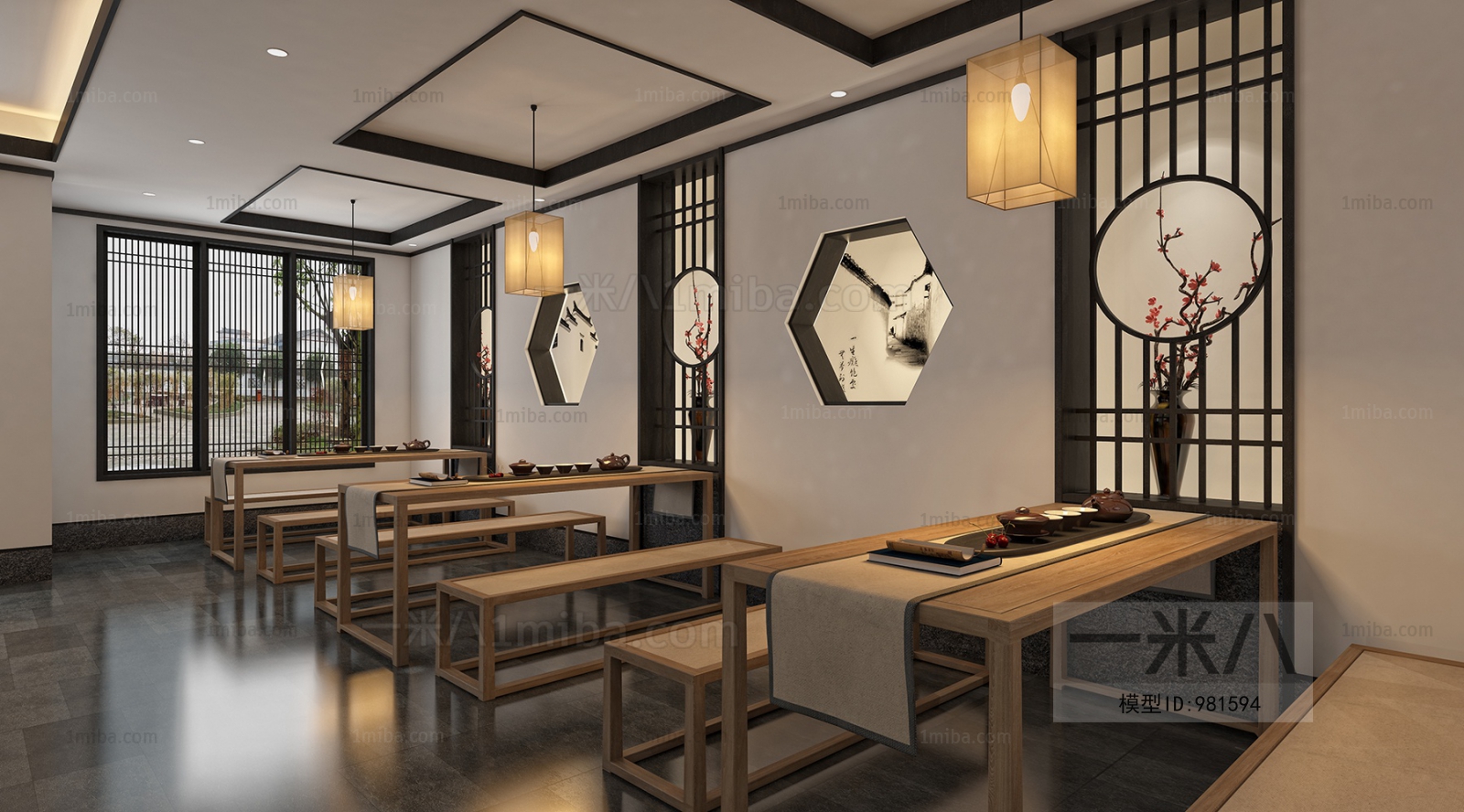 New Chinese Style Teahouse Tea House