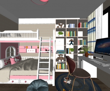 Modern Girl's Room Daughter's Room-ID:735858432