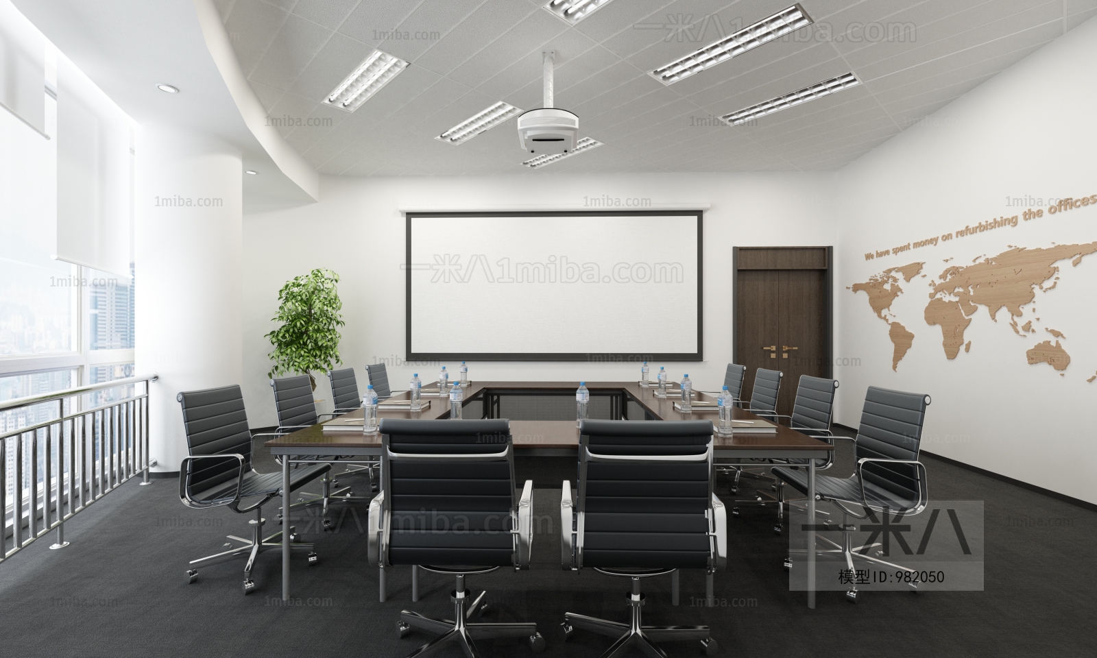 Modern Office Reception Desk