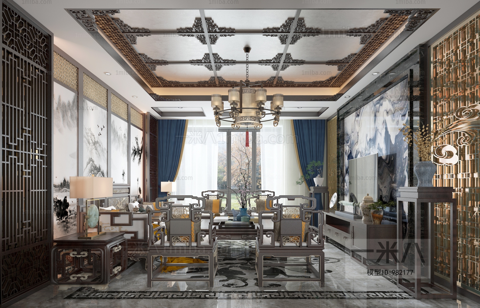 New Chinese Style Dining Room