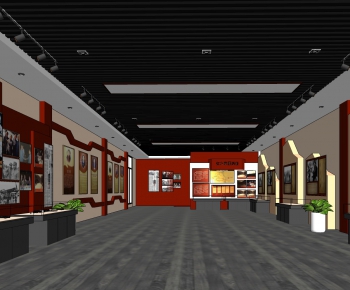 Modern Exhibition Hall-ID:448064361