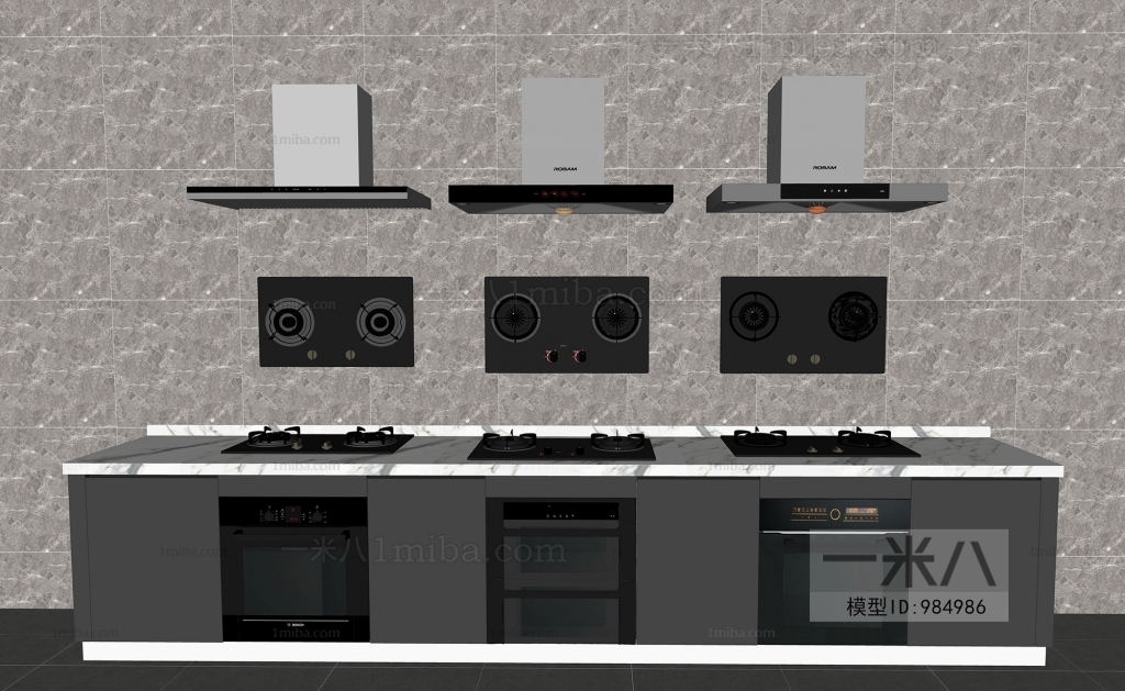 Modern Kitchen Electric Gas Range