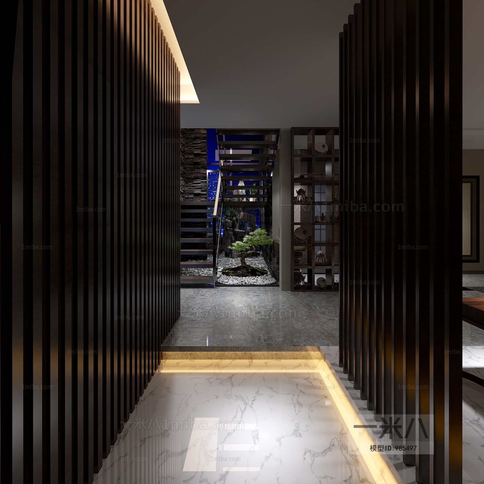 New Chinese Style A Living Room