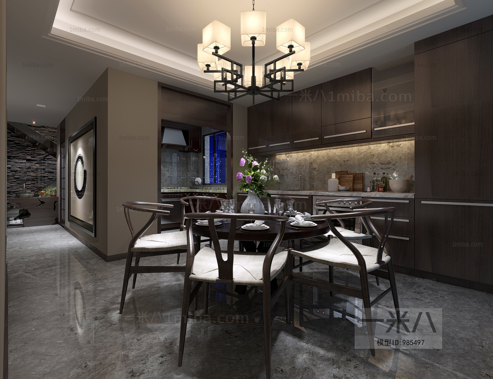 New Chinese Style A Living Room