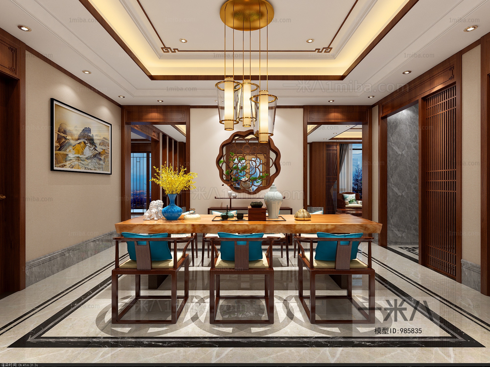 New Chinese Style Dining Room