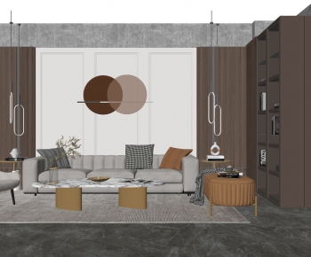 Modern A Living Room-ID:268227369