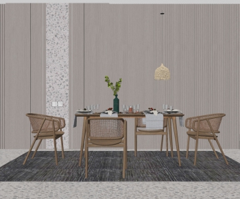 Nordic Style Dining Table And Chairs-ID:959849835
