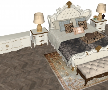 European Style Double Bed-ID:716611919