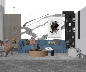 Modern A Living Room-ID:782812969