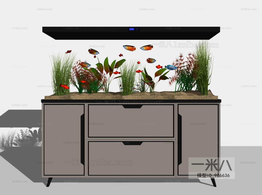 Modern Fish Tank Sketchup Model Download Model ID 415231458 1miba