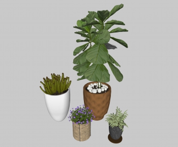 Nordic Style Potted Green Plant-ID:705269932