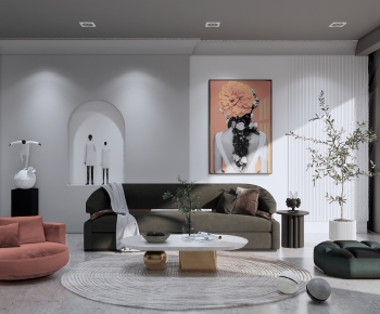 Modern A Living Room-ID:295719822