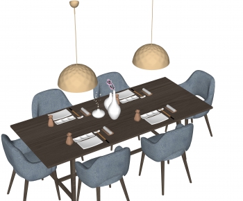 Modern Dining Table And Chairs-ID:879282237