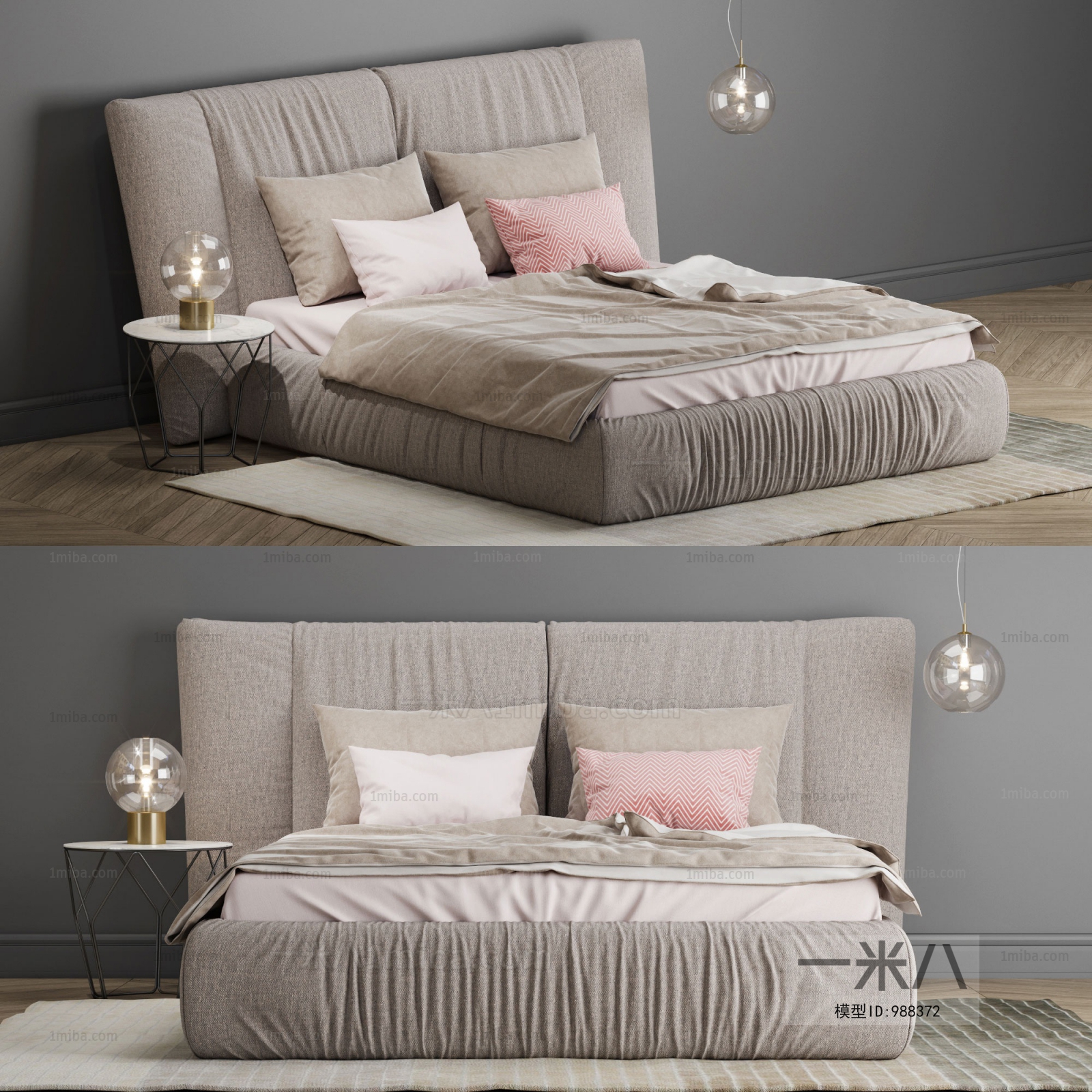 Nordic Style Double Bed