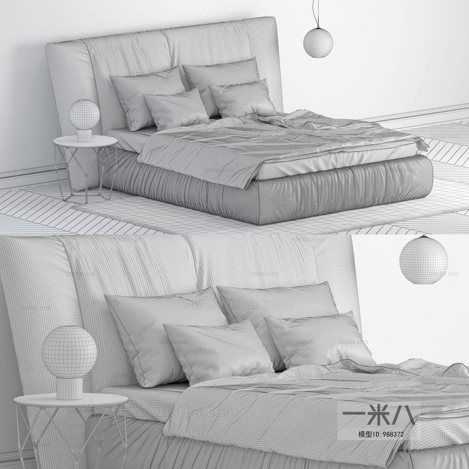 Nordic Style Double Bed