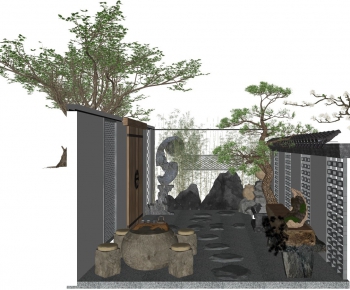 New Chinese Style Courtyard/landscape-ID:397393698