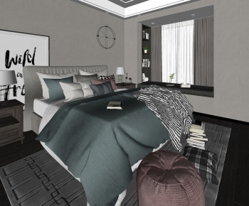 Nordic Style Bedroom-ID:473312926
