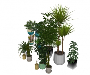 Modern Potted Green Plant-ID:833219499