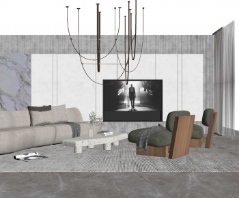 Modern A Living Room-ID:675984367