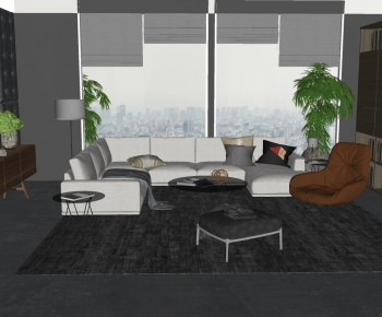 Modern A Living Room-ID:893675715
