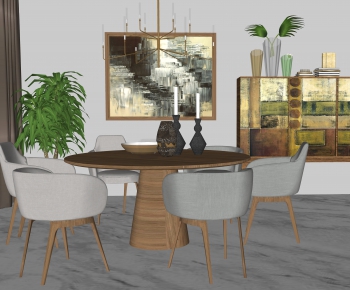 Nordic Style Dining Table And Chairs-ID:172734121