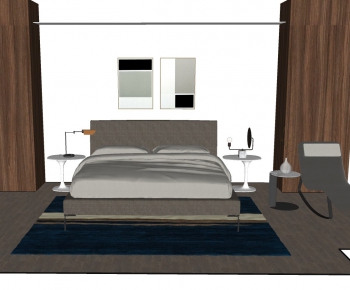 Modern Double Bed-ID:781324384