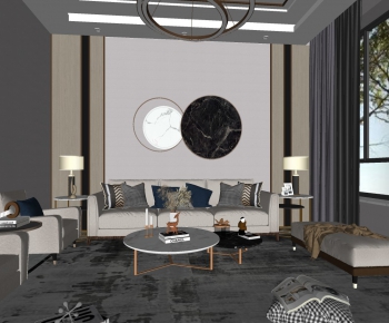 Modern A Living Room-ID:401143398