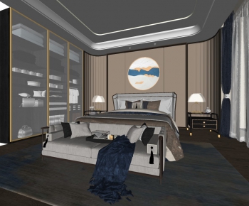 New Chinese Style Bedroom-ID:575358993