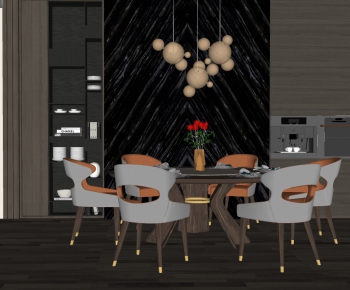 Modern Dining Table And Chairs-ID:258285556