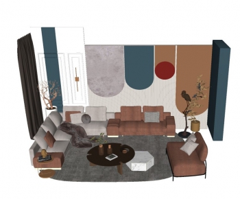 Modern A Living Room-ID:105228615