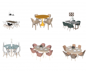 Modern Dining Table And Chairs-ID:763458997