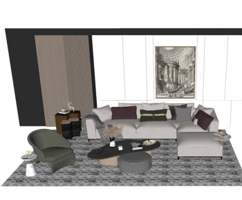 Modern A Living Room-ID:768202592