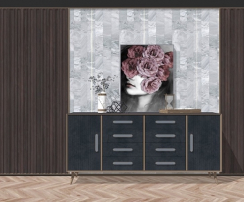 Post Modern Style Side Cabinet/Entrance Cabinet-ID:427701562