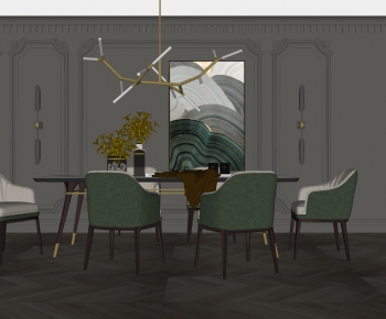 Modern Dining Table And Chairs-ID:652445566