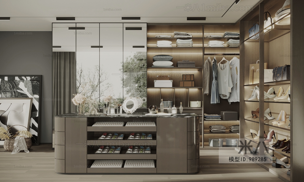 Modern Clothes Storage Area