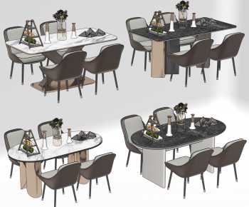 Modern Dining Table And Chairs-ID:839308546