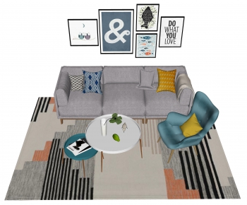 Nordic Style Sofa Combination-ID:281808855
