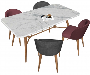 Nordic Style Dining Table And Chairs-ID:810471397