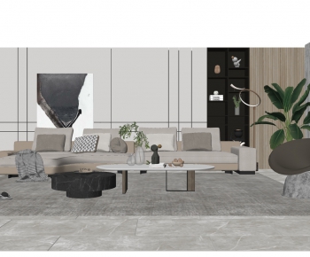Modern A Living Room-ID:555231442