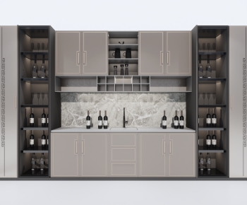 New Chinese Style Wine Cabinet-ID:774391157