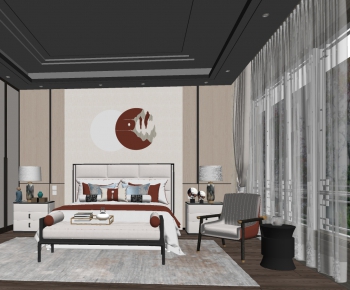 New Chinese Style Bedroom-ID:503386416