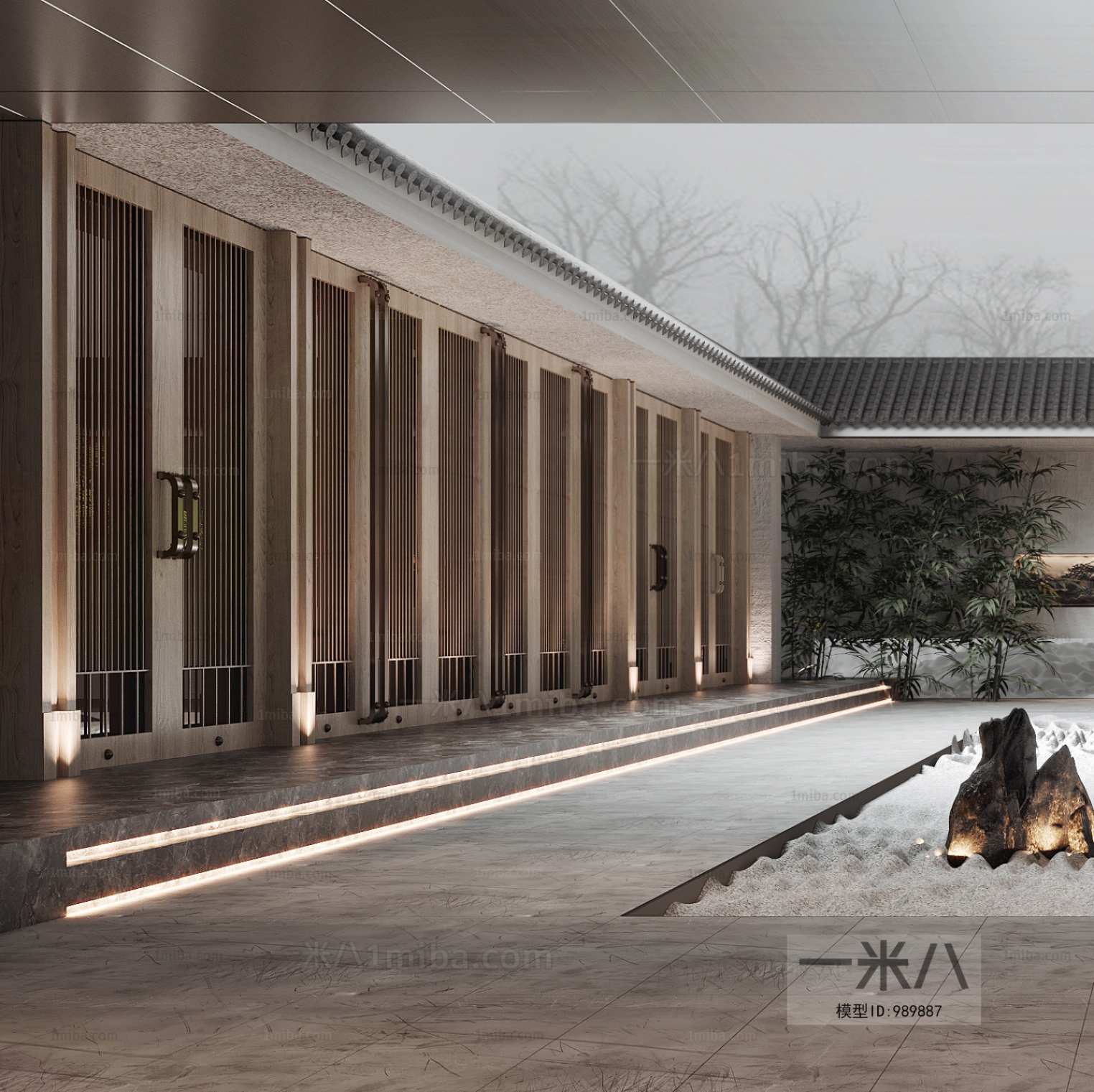 New Chinese Style Courtyard/landscape