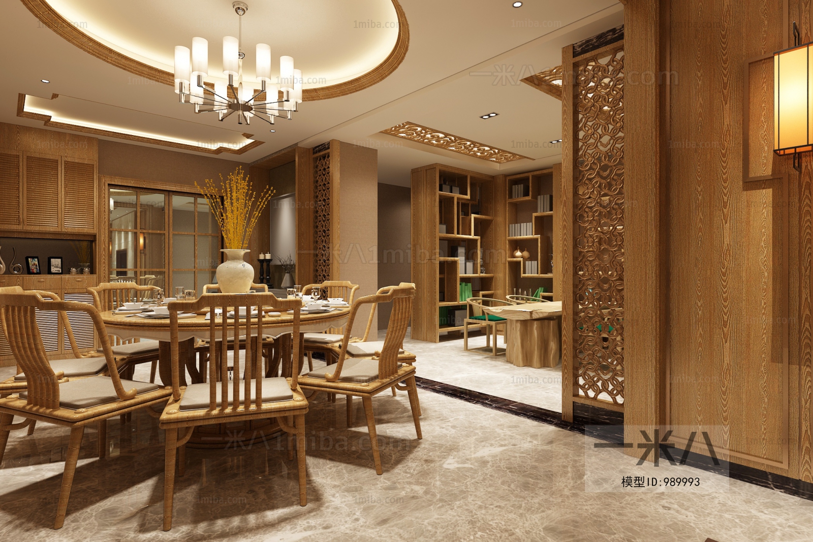 New Chinese Style Dining Room