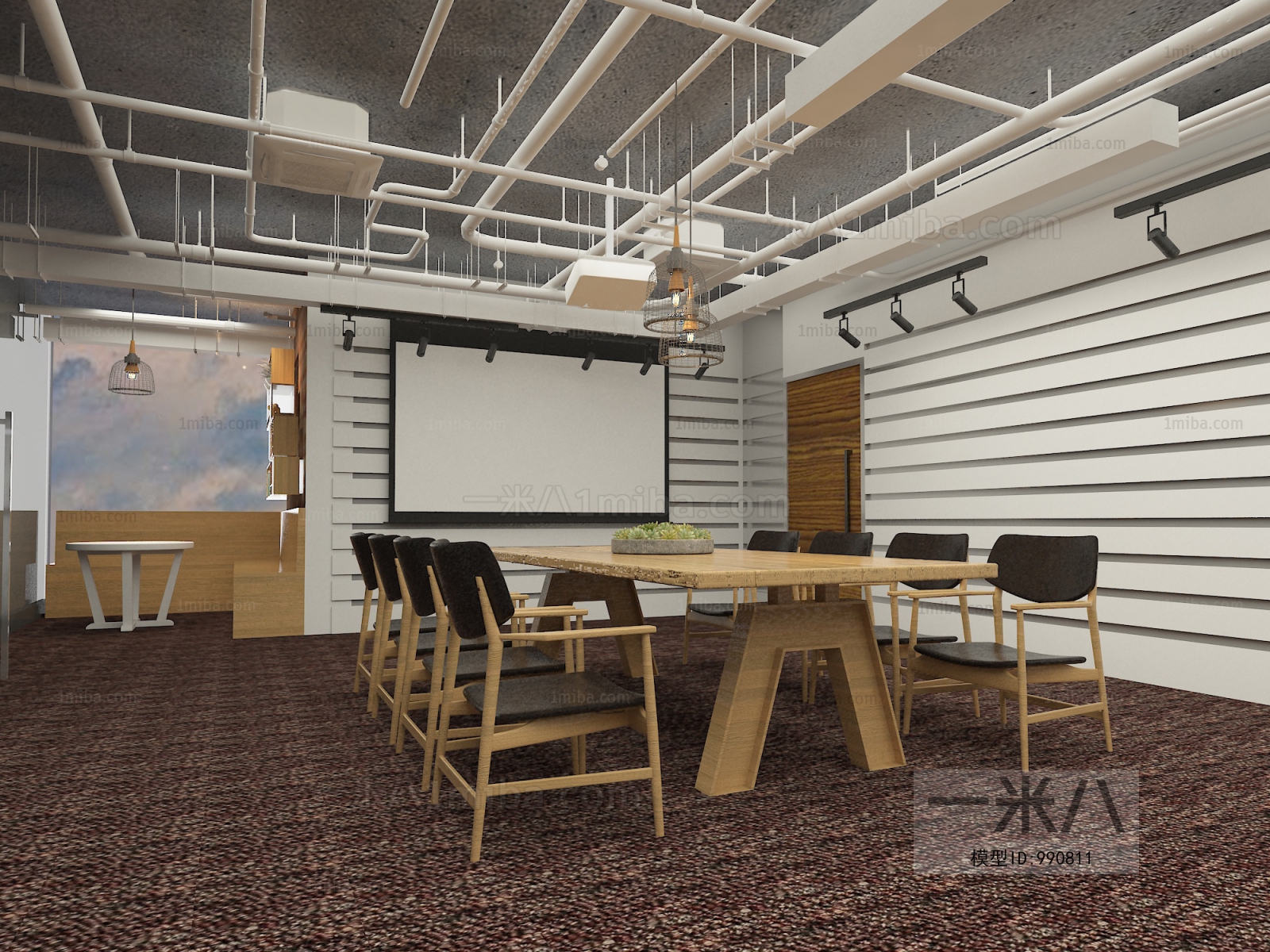 Industrial Style Meeting Room