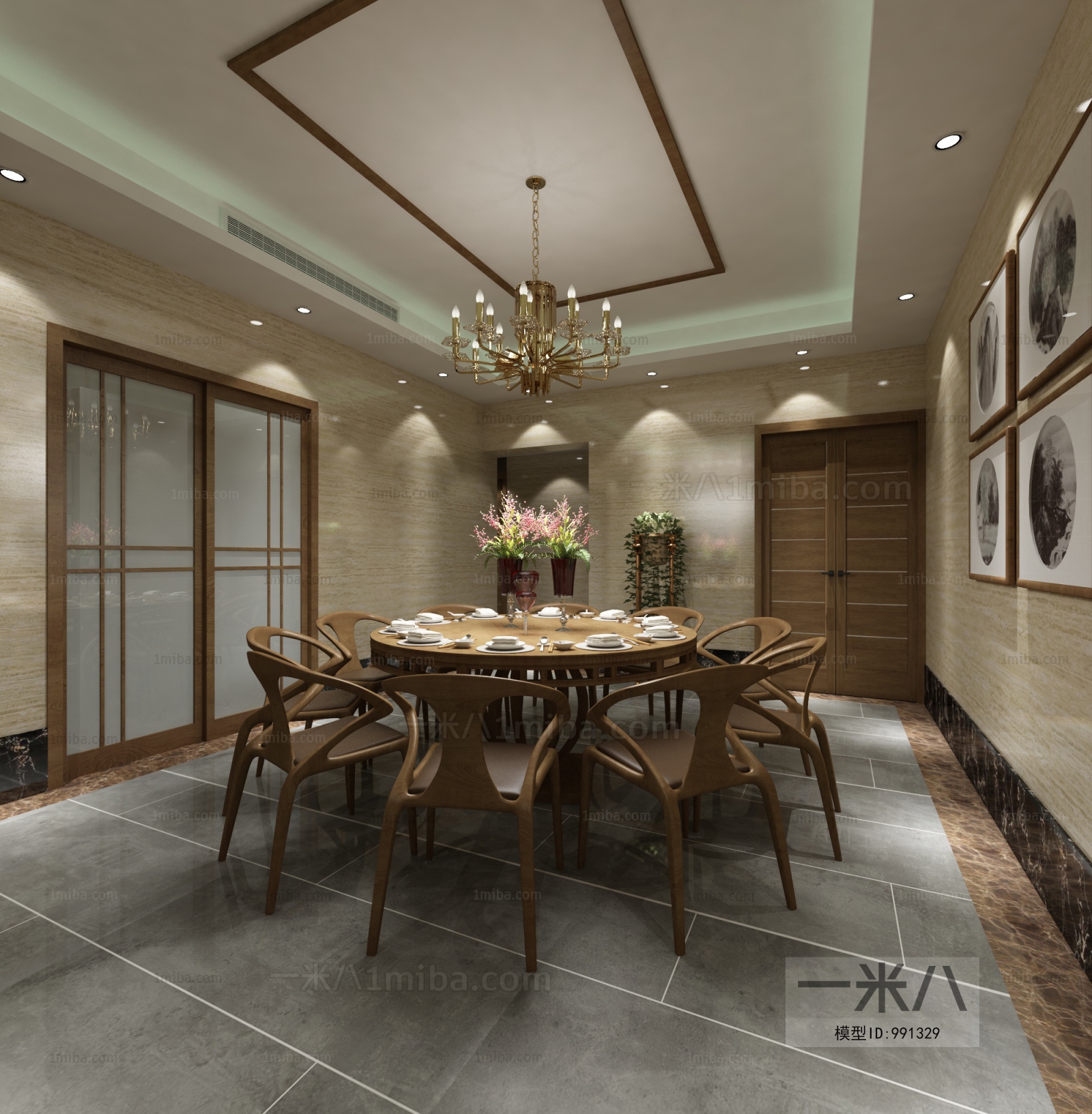 New Chinese Style Dining Room